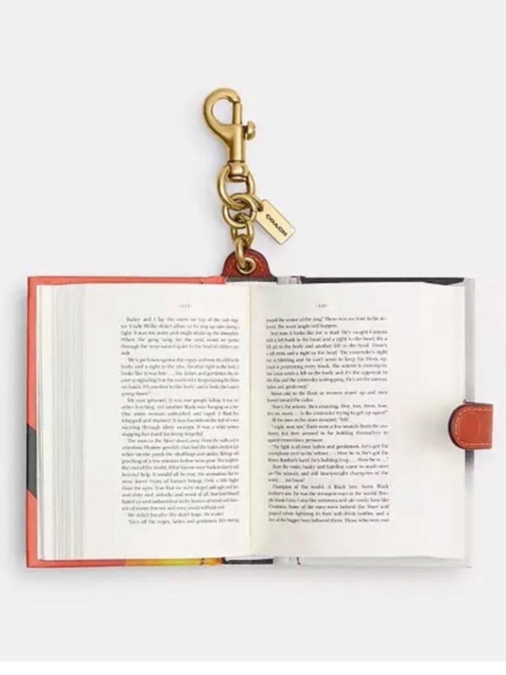 Coach Book Bag Charm I Know Why The Caged Bird Sings By Maya Angelou NWT - Picture 3 of 5